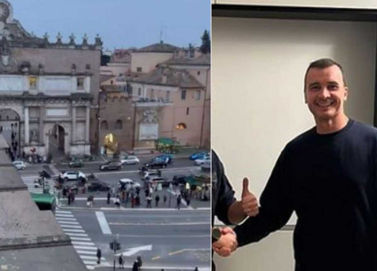 La vista della casa di Rocco Casalino La vista della casa di Rocco Casalino