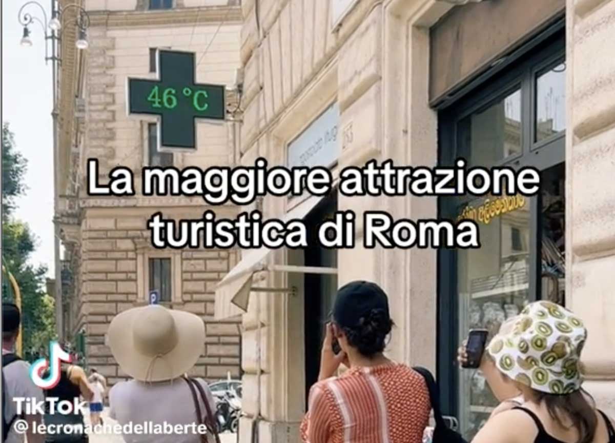 Caldo Roma il termometro di via Merulana Caldo Roma il termometro di via Merulana
