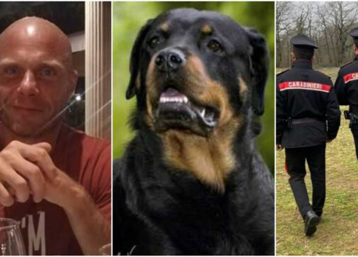 Paolo Pasqualini e uno dei Rottweiler Paolo Pasqualini e uno dei Rottweiler