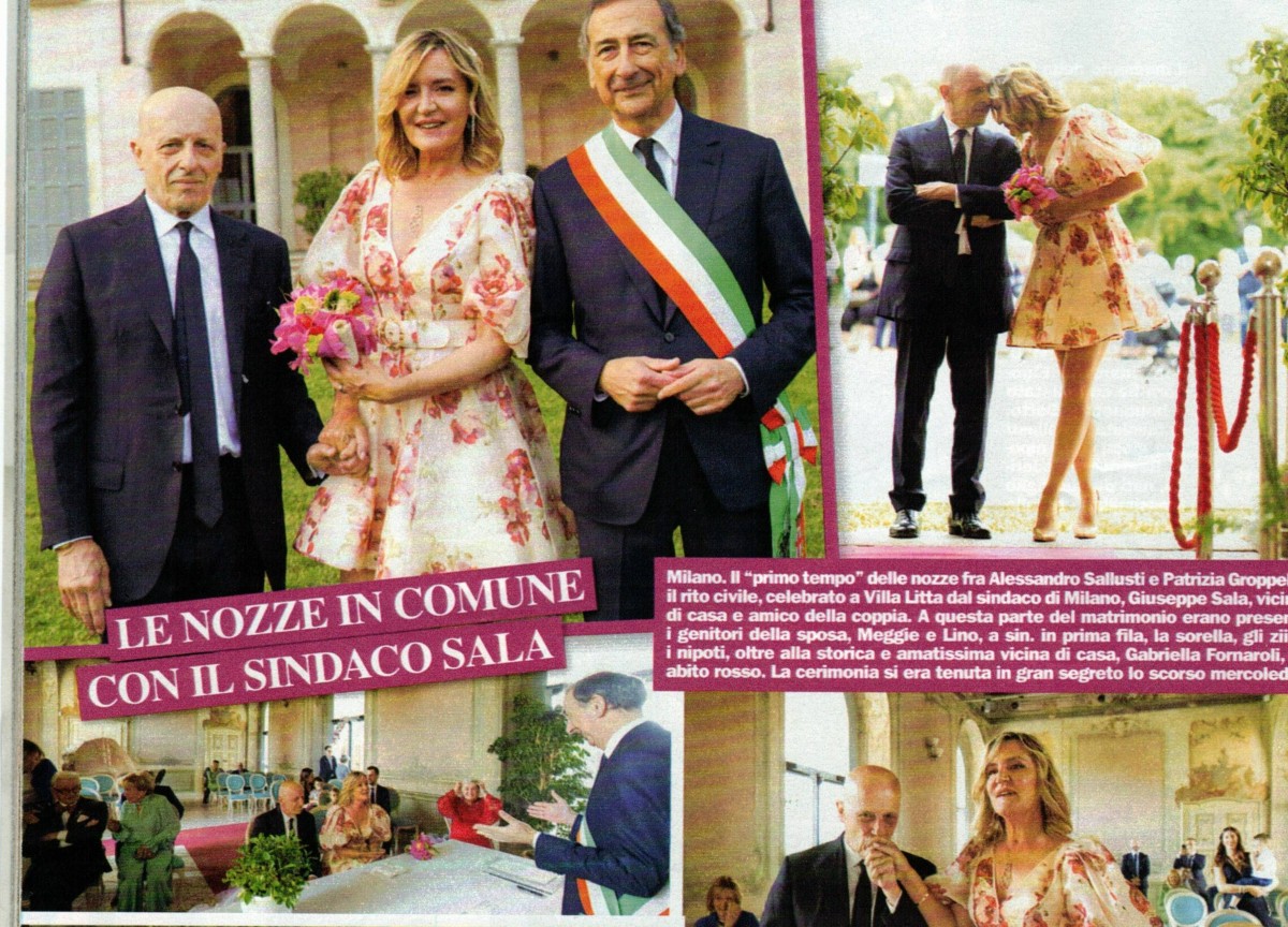 Matrimonio Sallusti Groppelli. Fonte settimanale Chi Matrimonio Sallusti Groppelli. Fonte settimanale Chi