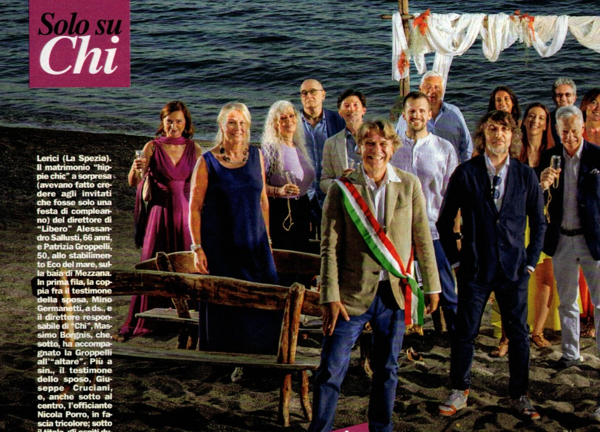 Matrimonio Sallusti Groppelli. Fonte settimanale Chi Matrimonio Sallusti Groppelli. Fonte settimanale Chi