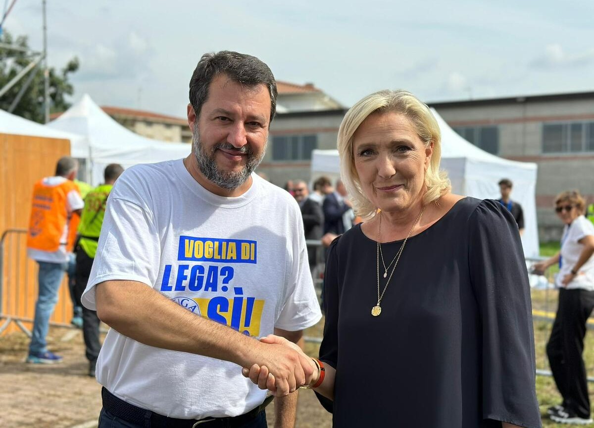 Matteo Salvini Marie Le Pen Matteo Salvini Marie Le Pen