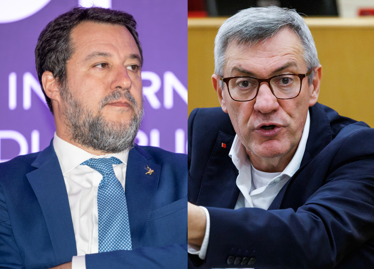 Matteo Salvini Maurizio Landini Matteo Salvini Maurizio Landini