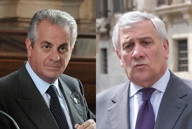 Claudio Scajola e AntonioTajani Claudio Scajola e AntonioTajani
