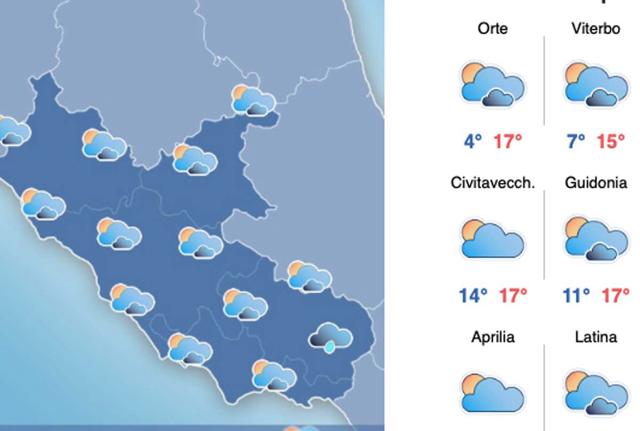Il meteo del 25 novembre Il meteo del 25 novembre