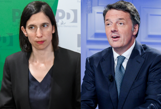 Elly Schlein Matteo Renzi Elly Schlein Matteo Renzi