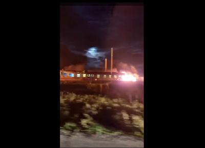 Scontro treno camion