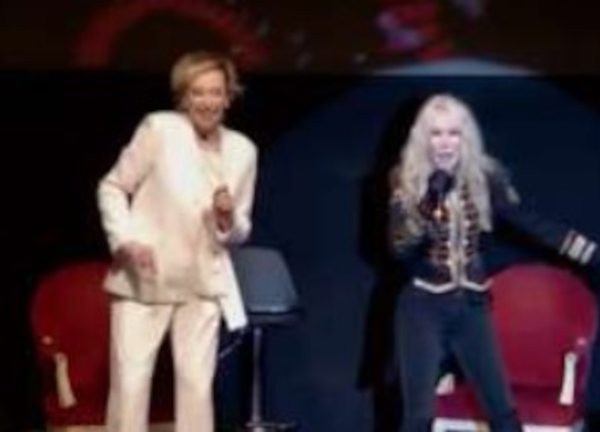 Letizia Moratti e Ivana Spagna Letizia Moratti e Ivana Spagna