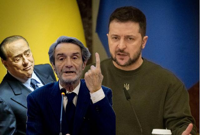 Zelensky, Fontana difende Berlusconi Zelensky, Fontana difende Berlusconi