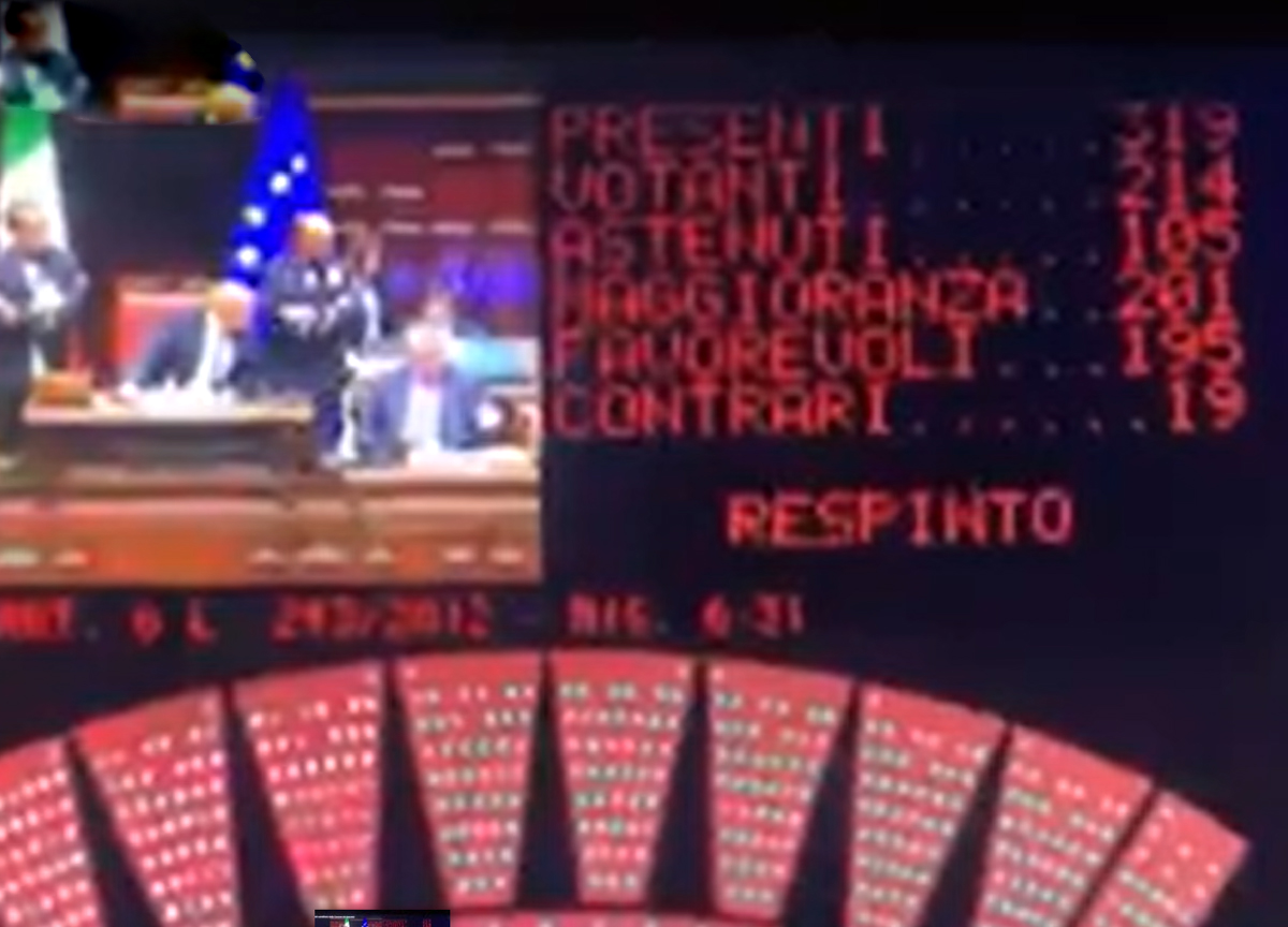 votazione alla Camera votazione alla Camera