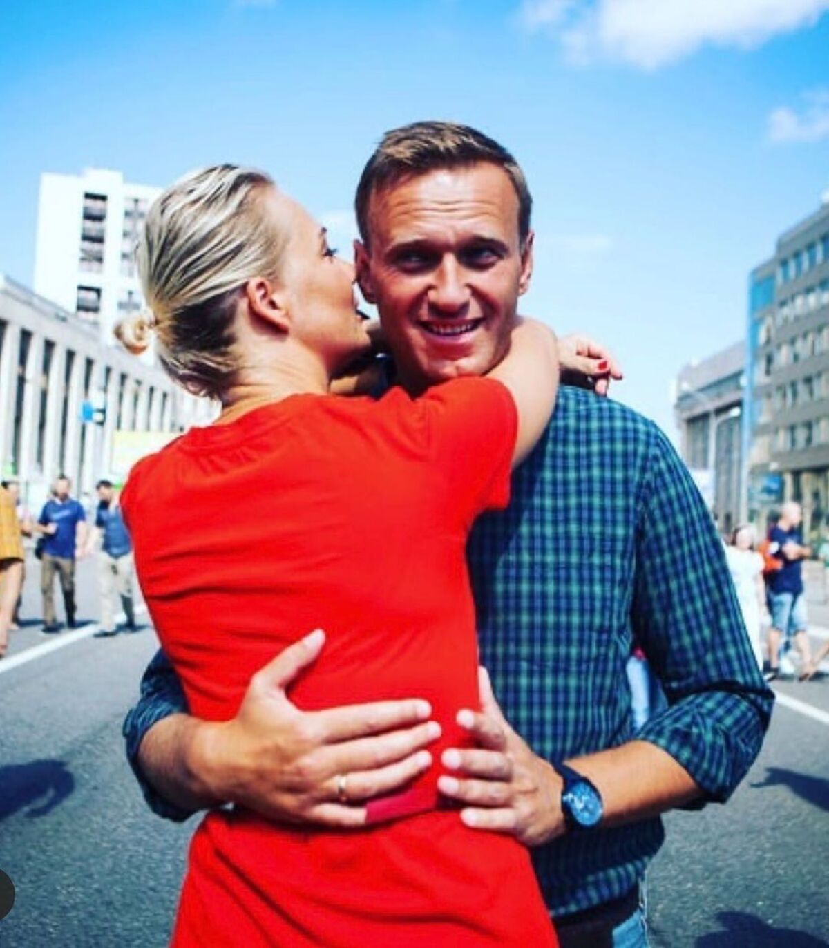ALEXEI NAVALNY CON LA MOGLIE YULIA NAVALNAYA ALEXEI NAVALNY CON LA MOGLIE YULIA NAVALNAYA