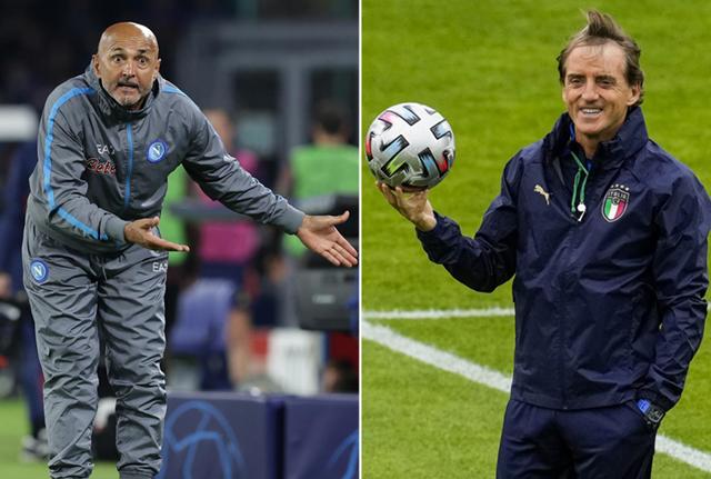 Luciano Spalletti in corsa per la panchina della Nazionale. L'Arabia Saudita tenta Roberto Mancini (foto Lapresse) Luciano Spalletti in corsa per la panchina della Nazionale. L'Arabia Saudita tenta Roberto Mancini (foto Lapresse)