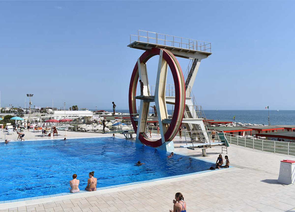 La piscina del Kursaal La piscina del Kursaal