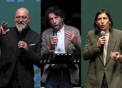 Stefano Bonaccini, Massimo Cacciari, Elly Schlein