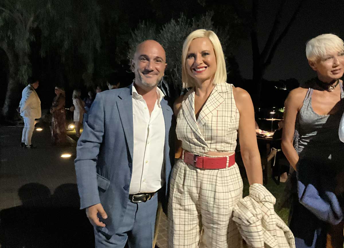 Nicola Vizzini con Antonella Elia Nicola Vizzini con Antonella Elia