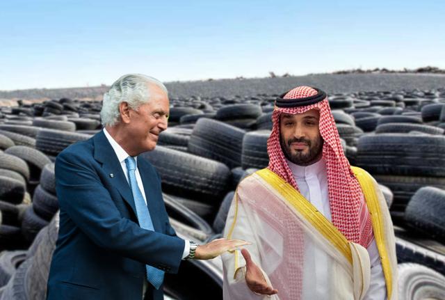 Marco Tronchetti Provera e Mohamed Bin Salman Marco Tronchetti Provera e Mohamed Bin Salman