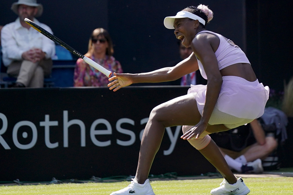 Venus Williams protagonisa al Wta di Birmingham (foto Ipa) Venus Williams protagonisa al Wta di Birmingham (foto Ipa)