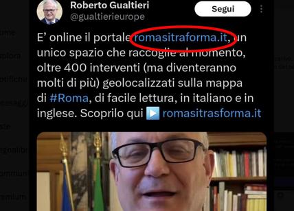 Roma si traforma: la gaffe di Gualtieri diventa sito web. Lo scherzo del prete