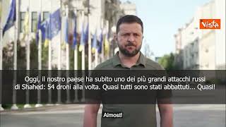 Zelensky: Attacco droni in Ucraina, il piÃ¹ grande dallâ€™inizio della guerra