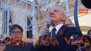 Femminicidi, De Luca: Riflettiamo sul rapporto con i nostri figli