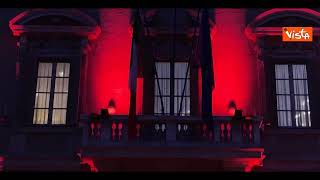 Il Senato illuminato di Rosso per la Giornata Mondiale del Cuore