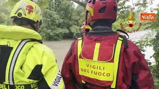 Maltempo a Milano, Vigili del Fuoco monitorano fiume Lambro