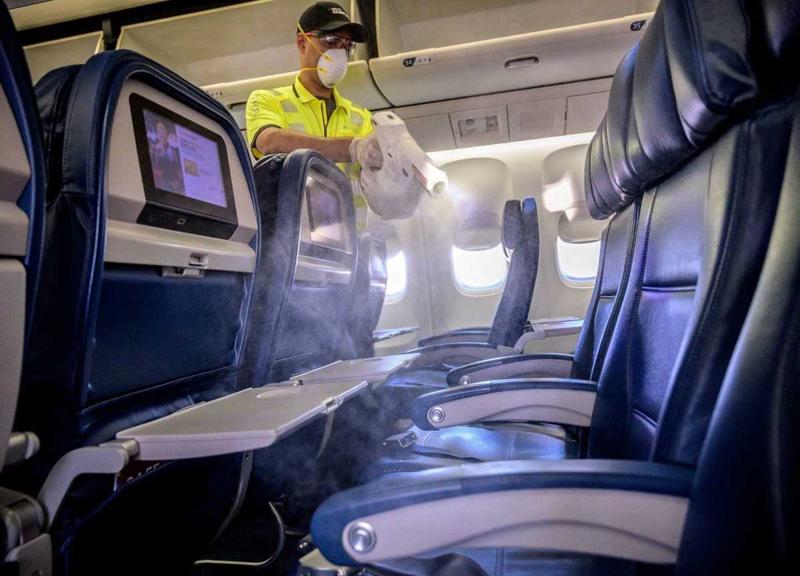 Volo Delta Air Lines igiene a bordo