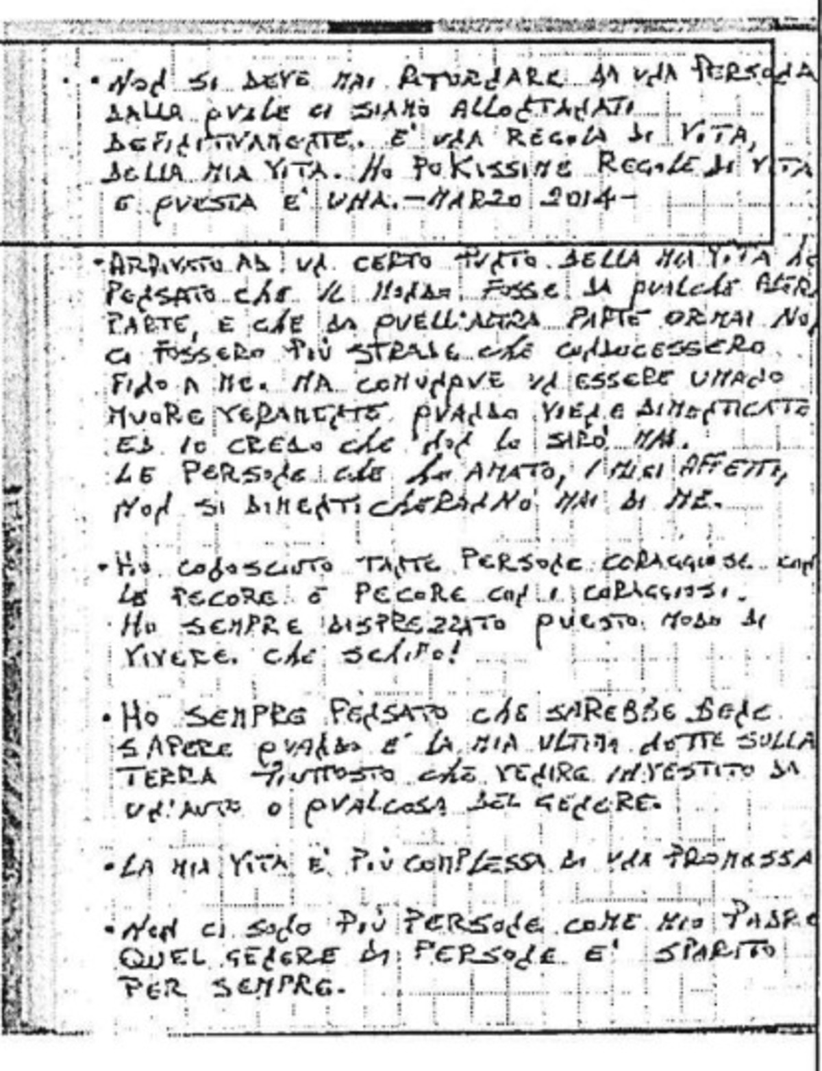 Pizzini Matteo messina Denaro