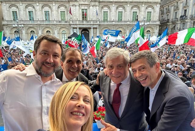 Giorgia Meloni e alleati Giorgia Meloni e alleati