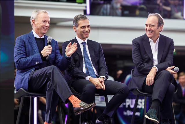 Eric Schmidt (Google), Rodolphe Saadé (CMA CGM), Xavier Niel (Iliad) Eric Schmidt (Google), Rodolphe Saadé (CMA CGM), Xavier Niel (Iliad)