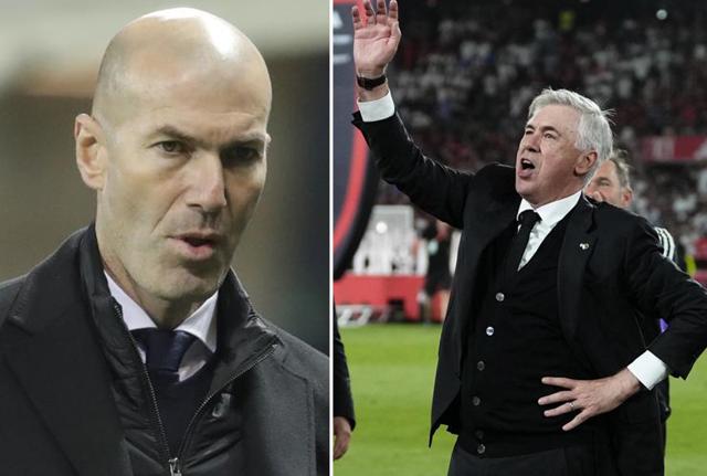 Zidane, Ancelotti, Mbappè e i rumors sul Real Madrid (foto Lapresse) Zidane, Ancelotti, Mbappè e i rumors sul Real Madrid (foto Lapresse)