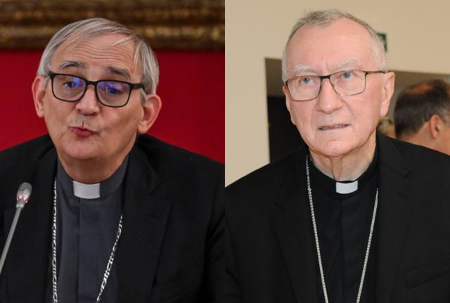 I cardinali Matteo Maria Zuppi e Pietro Parolin