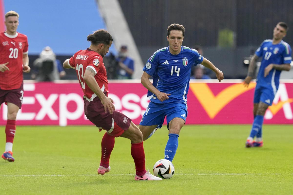 Ricardo Rodriguez Federico Chiesa Italia Svizzera Euro 2024