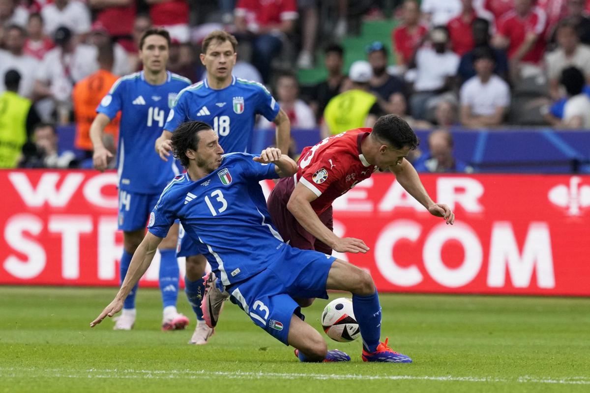 Matteo Darmian Italia Svizzera Euro 2024