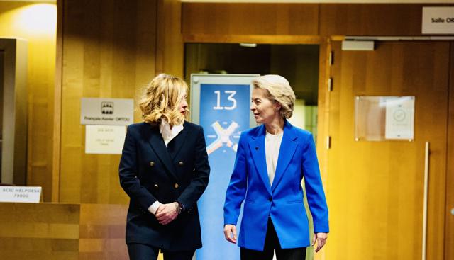 Presidente del Consiglio Giorgia Meloni incontra il Presidente della Commissione europea Ursula von der Leyen
