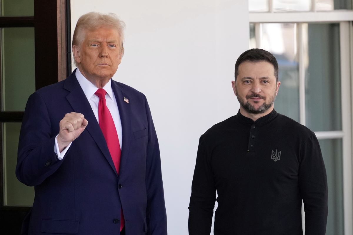 Donald Trump riceve il Presidente dell'Ucraina Volodymyr Zelensky Donald Trump riceve il Presidente dell'Ucraina Volodymyr Zelensky