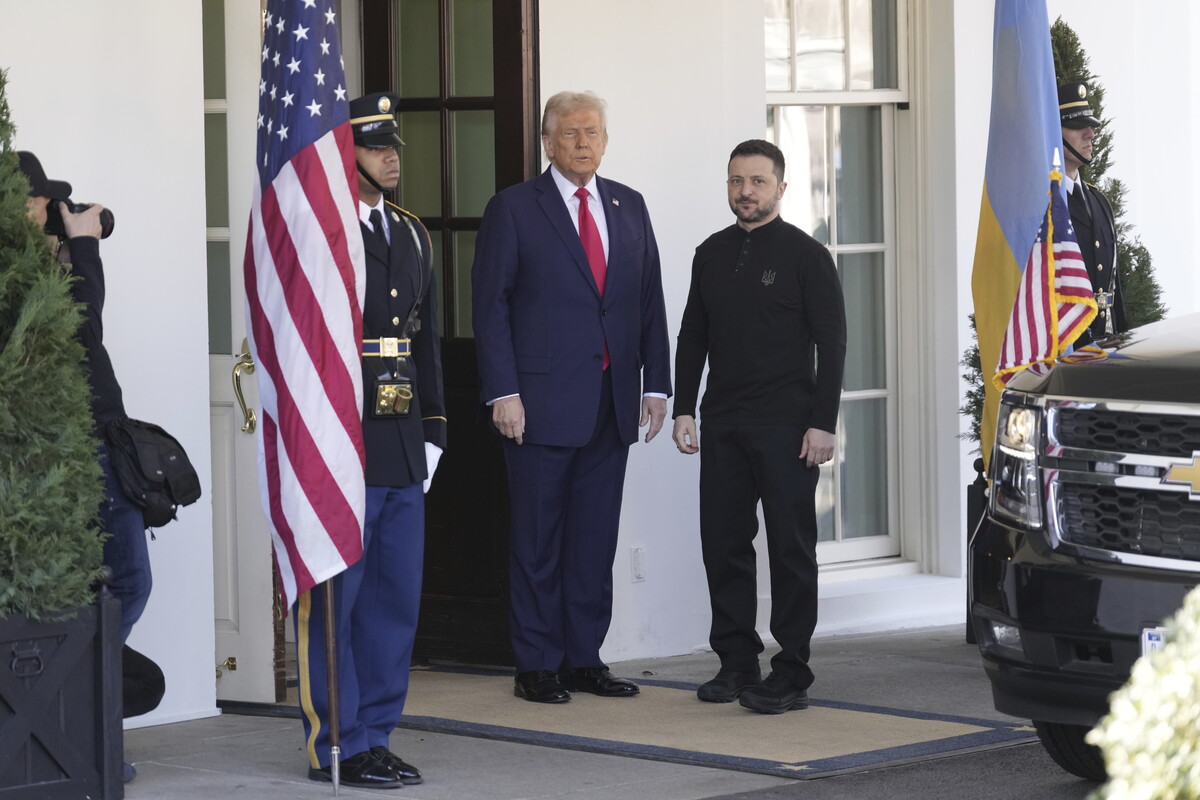 Donald Trump riceve il Presidente dell'Ucraina Volodymyr Zelensky Donald Trump riceve il Presidente dell'Ucraina Volodymyr Zelensky