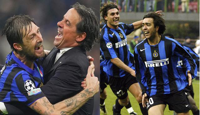 Acerbi e Inzaghi / Recoba e Bobo Vieri - foto Lapresse Acerbi e Inzaghi / Recoba e Bobo Vieri - foto Lapresse