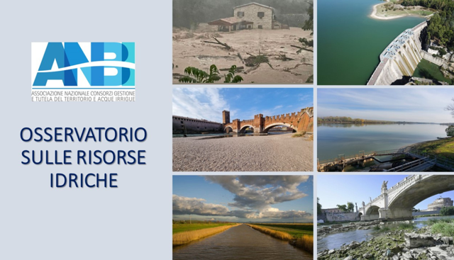 Osservatorio ANBI: crescono le preoccupazioni sui prossimi scenari idrici del Paese