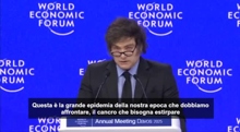 L'argentino Milei a Davos: l'ideologia woke è un cancro da estirpare