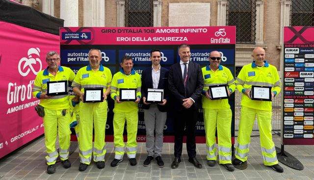 Giro d'Italia, ASPI e Polizia Stradale insieme per la XIV edizione de "Gli Eroi della Sicurezza"