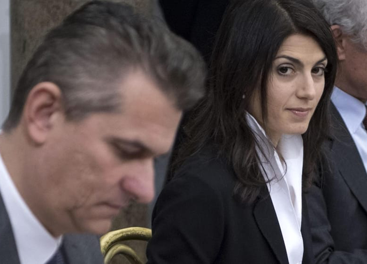 Lorenzo Bagnacani con Virginia Raggi Lorenzo Bagnacani con Virginia Raggi