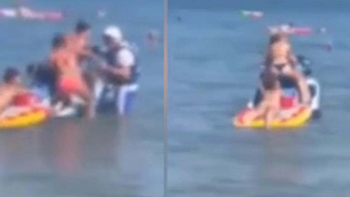 Chioggia, il selfie in bikini sulle moto d’acqua della polizia