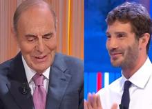 Ascolti tv, Bruno Vespa e Stefano De Martino le suonano a Striscia la Notizia Ascolti tv, Bruno Vespa e Stefano De Martino le suonano a Striscia la Notizia