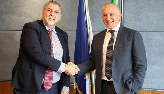 Fabio Ciciliano, Capo del Dipartimento presso la Presidenza del Consiglio dei Ministri e Renato Mazzoncini, ad di A2A Fabio Ciciliano, Capo del Dipartimento presso la Presidenza del Consiglio dei Ministri e Renato Mazzoncini, ad di A2A
