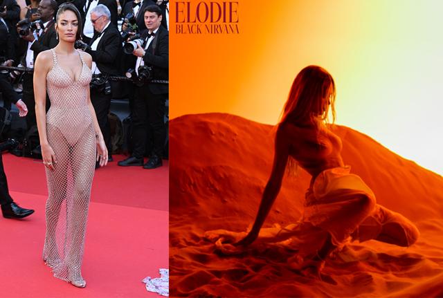 Elodie da Cannes (foto Ipa) a Black Nirvana (foto ufficio stampa)