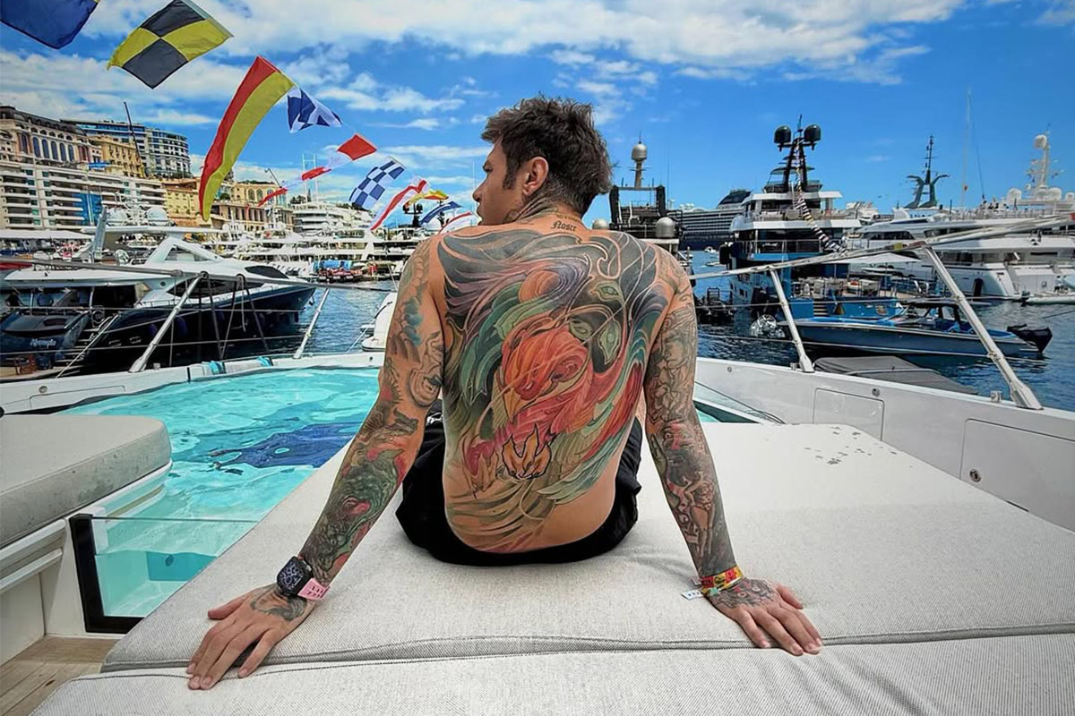 Fedez a Montecarlo per il GP di F1 Fedez a Montecarlo per il GP di F1