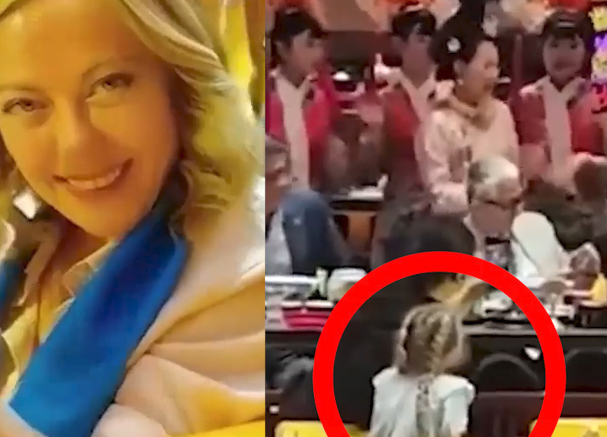 Meloni e la figlia Ginevra a una festa di compleanno in Cina: il video virale sui social