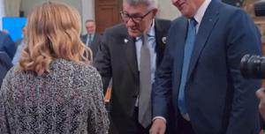 Giorgia Meloni e Maurizio Landini