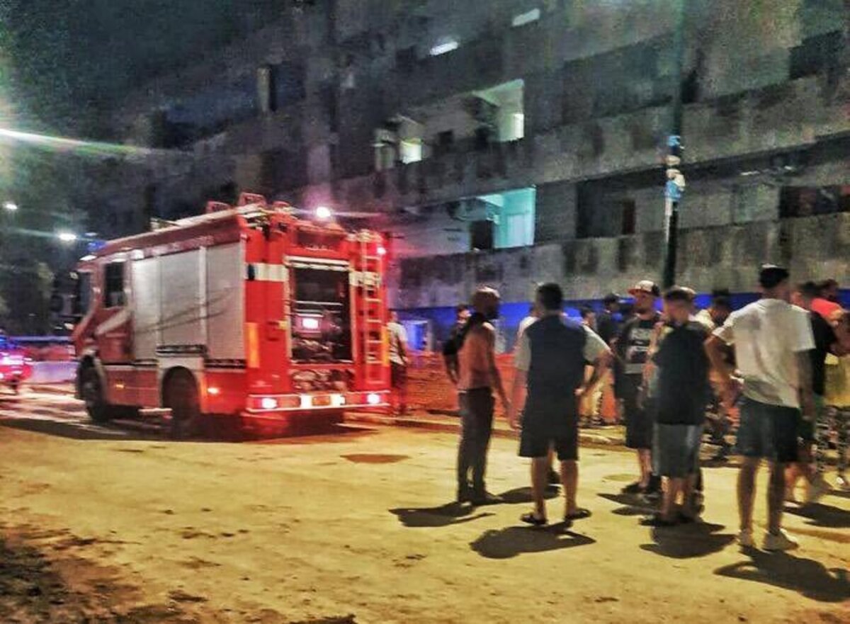Crolla ballatoio a Scampia